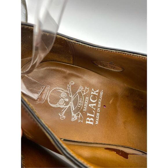 Barker black cognac brown dress shoes men’s size 11 - Picture 6 of 8